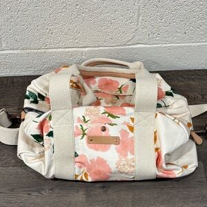 Minted Weekend Floral Canvas Bag